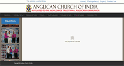 Desktop Screenshot of anglicanchurchofindia.com
